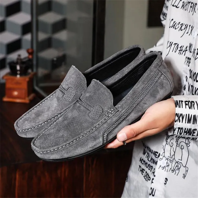 Xituodai  Fashion Men Shoes Genuine Leather Men Loafers Male Casual Shoes Soft Moccasins Slip On Men's Driving Shoes Non-slip Man Flats