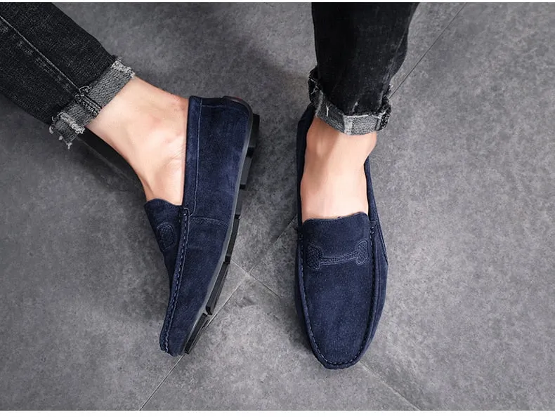 Xituodai  Fashion Men Shoes Genuine Leather Men Loafers Male Casual Shoes Soft Moccasins Slip On Men's Driving Shoes Non-slip Man Flats