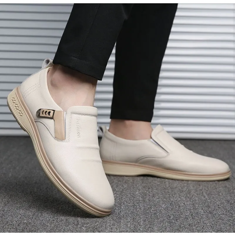 Xituodai  New Arrival Genuine Leather Shoes Men Casual Shoes Cow Leather Brand Male Footwear Soft Comfortable Flat Man Business Shoes 4804